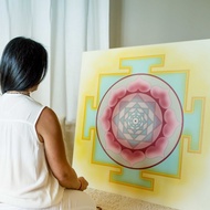 Best-t Venus Yantra |Meditative Geometric Art | Quality Canvas Giclee Print