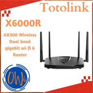 Totolink X6000R Router - Ax3000 Dual Band Gigabit WiFi 6 Router X6000R