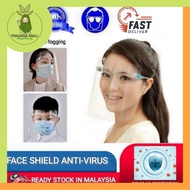 Ready Stock Full Face Protective Face Shield / Transparent Face Shield - Glasses + Mask