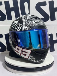 Full Face Motorcycle Helmet SHOEI X14 93 Marquez PAINTING Helmet Helmet Riding Motocross Racing Motobike Helmet