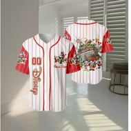 【Free Custom】2025 Epcot Christmas Limited Edition Baseball Jersey Featuring Mickey and Other Cartoon