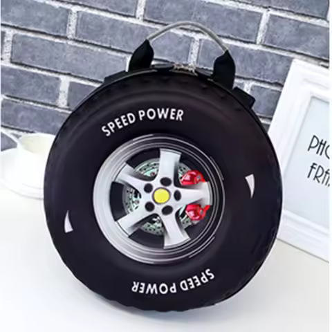 Lovely Kids Small Backpack 3d Car Tire Children Schoolbag Wheel Kindergarten Bag Age 3-5 Boy Girl To