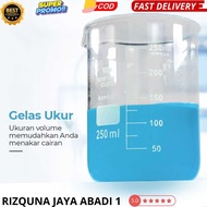 One Two Cups Borosilicate Glass Lab Measuring Cup 250ml- GG-17