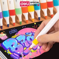 Deli Acrylic Marker Pen – Coloring, DIY Painting, Wood, Porcelain, Glass, Shoes, Fabric, Ink Amount 