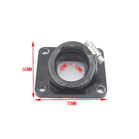 Motorcycle Carburetor Interface Adapter Intake Manifold For Yamaha AG100 DT100 DT125 MX100 RT100