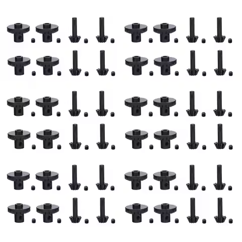 ABXE-48Pcs Steel Front & Rear Axle Gear Drive Shaft Gear Upgrade Accessories For WPL C14 C24 B24 B36