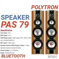 Jual Speaker Aktif POLYTRON PAS 79 XBR Bluetooth USB Radio Diskon