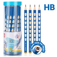 Deli Graphite Pencil Extra Thick Extra Grip Triangular Barrel 2B Exam /HB (30Pcs/box)