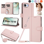 Crossbody Wallet Case for iPhone 17E 16E 15 14 13 12 11 Pro XS Max X XR 6 7 8 Plus, [9 Card Slots] P