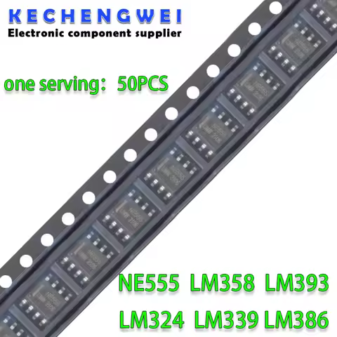 50PCS LM358 LM393 LM339 LM324 NE555 SOP SMD LM358DR LM324DR LM339DR LM393DR NE555DR LM386 LM386M-1 A