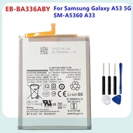 แบตเตอรี่แท้ Samsung Galaxy A53 SM-A5360 A5360 A33 5G Battery 4860/5000mAh BA336 EB-BA336ABY EB-BA