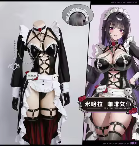 COWOWO GODDESS OF VICTORY: NIKKE Mihara Maid Cosplay Costume Cos Game Anime Party Uniform Hallowen P