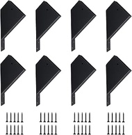 8 Pcs Pergola Brackets, 45-Degree Angle Support Bracket for Reinforcing Pergola Gazebo, with Drainag