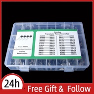 supergoodsales-my 840Pcs/Box 24Values TO-92 Transistor Assortment Kit BC327 BC337 BC547 2N2222 3904 