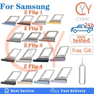 Sim Tray Card For Samsung Galaxy Z Flip 1 2 3 4 / Z Flip2 Flip3 Flip4 F7000 F7070 F7110 Sim Card Ada