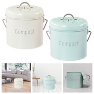 [ehoyoxaMY] Kitchen Compost Bin Countertop Indoor Compost Bucket Compost Bin with Lid for Odor Filtr