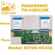 TH-43E410K PANASONIC TV TCON BOARD OR RIBBON TH43E410K