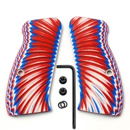 ด้ามจับกันลื่น G10 พร้อมสกรู Custom Tactics สำหรับ CZ 75/85 Compact CZ P-01 P100 C100 T100 PCR CZ 75