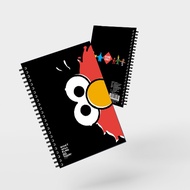 SST4-A5 Ringbound notebook: Elmo Wire-bond A5 notebook (WBA5-NB-BK-402) W14.8xH21.0 cm.