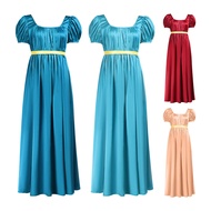 19th Century Victorian Satin Dress - Ideal for Prom & Photoshoot