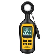 Light Meter Digital Illuminance Meter Handheld Ambient Temperature Measurer, Range up to 200,000 Lux