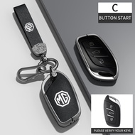 For MG 4 2023 Mg4 Ev MG HS GT ZS EV ZX MG5 MG6 Zinc Alloy Leather TPU Remote Car Key Case Cover Hold