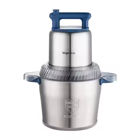 Professional 6L Commercial Meat Grinder, Industrial Grade Stainless Steel, 2-Speed Adjustable 1200W 