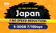 5-30GB 7/15Days 4G SIM Card (Singapore Pickup) for Japan