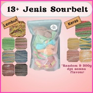 [75g / 90g / 220g /300g] HALAL Turkey Sourbelt Ziplock Pack Candy Snacks Gummy Food