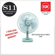 KDK Table Fan A40AS 40CM * TOP SELLER MODEL * 1 YEAR LOCAL WARRANTY