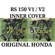 100% ORIGINAL HONDA RS 150 RS150 V1 V2 (K56) Cover Inner Set KAVER HITAM CAVER cover meter centre rear fender magat seat