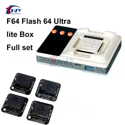 F64 Flash 64 Ultra lite Box Full Set EMMC 4 in 1 for EMMC UFS BGA 153,UFS BGA 254, UFS BGA 297 Socke