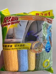 💧超好用💧3M 思高萬用微纖維抹布 1 Pack 4條