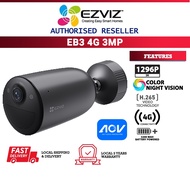 NEW EZVIZ EB3 4G LTE 3MP 2K Two Way Talk Color Night Vision Battery Powered Outdoor Security CCTV Ca