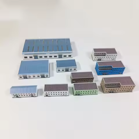 1/300 1/500 SHF Scale Building Model Factory Workshop Building Model Miniature Collection Sand Table
