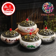 Ceramic Cone Incense Burner, Porcelin Incense Burner, Yenpao Incense Burner, Circle Incense Burner