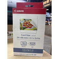 Canon SELPHY KC-18IF Printed Photo Paper 54 * 86 With Ribbon CP1200 CP1300