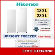 HISENSE 180L 280L Frost Free Upright Freezer FV188N4AWN FV280N4AWNP