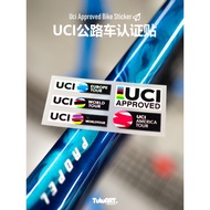 Uci Road Bike Bicycle League Sticker Frame Scratch Cover Sticker Reflective Warning Sticker