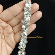 (25CM) NEW ARRIVAL IRON ON BEAD MANIK TAMPAL BAJU PATCHES BUTIK PENGANTIN NIKAH DIY