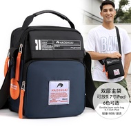 New Men's Shoulder Bag Fashion Large Capacity Crossbody Bag Outdoor Sports Travel Crossbody Bag Lightweight Nylon Cloth Bag