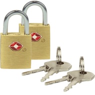 美國 TRAVELON | TSA行李鑰匙鎖2入(金) | 海關鎖 安全鎖 防盜鎖