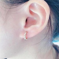 Fashion Earrings BAMOER D Vvs1 1Ct Moissanite Diamond Sterling Silver Hoop Shape