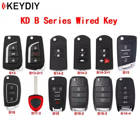 KEYDIY B Series KD Remote Key B13 B13-2+1 B14 B15 B16 B17-2 B17-3 B18 B19-2 B19-3 B19-4 For KD-X2 KD