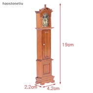 TIU  1:12 Dollhouse Miniature Wood Floor Clock Grandfather Clock Doll Furniture Model n