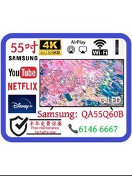 55吋 4K 🔥QLED Samsung;QA55Q60B Smart TV#WiFi智能電視 / 三星