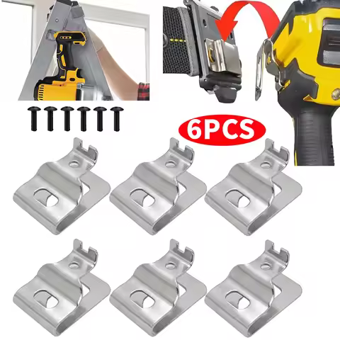 6PCS Belt Clip Hook for Dewalt 20V Drill Driver N268241 N169778 N086039 DCD980 DCD985 Power Tools Ac