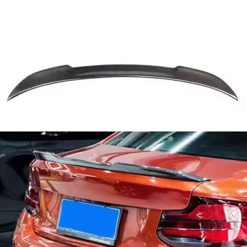 CS Style Carbon Fiber Trunk Spoiler Tail Fin for BMW 2 Series M2 M2C F22 F23 F87 2014-2019