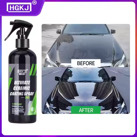 HGKJ S6 Ultimate Ceramic Coating Spray Hydrophobic High Gloss Paint Protection 9H Nano Top Long Last