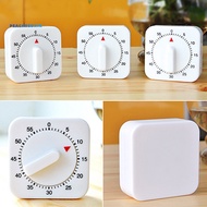 PEK-Novelty White Square 60-Minutes Mechanical Timer Reminder Counting for Kitchen